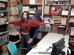 Young thief catched, forced to suck police dick and fuck